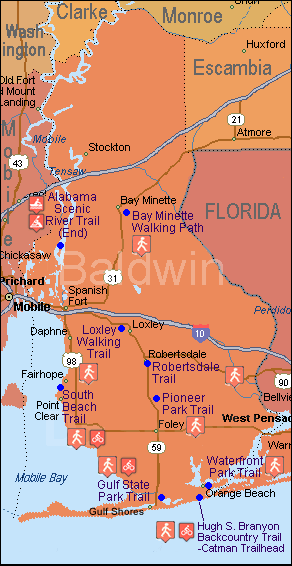 Baldwin County Trails Map