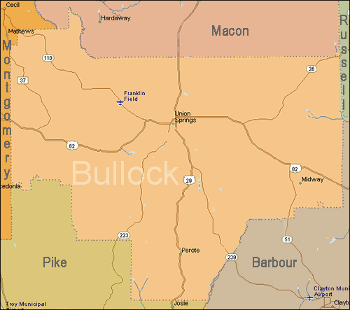 Bullock County Trails Map