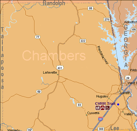Chambers County Trails Map