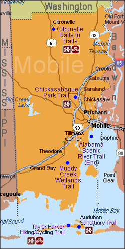 Mobile County Trails Map
